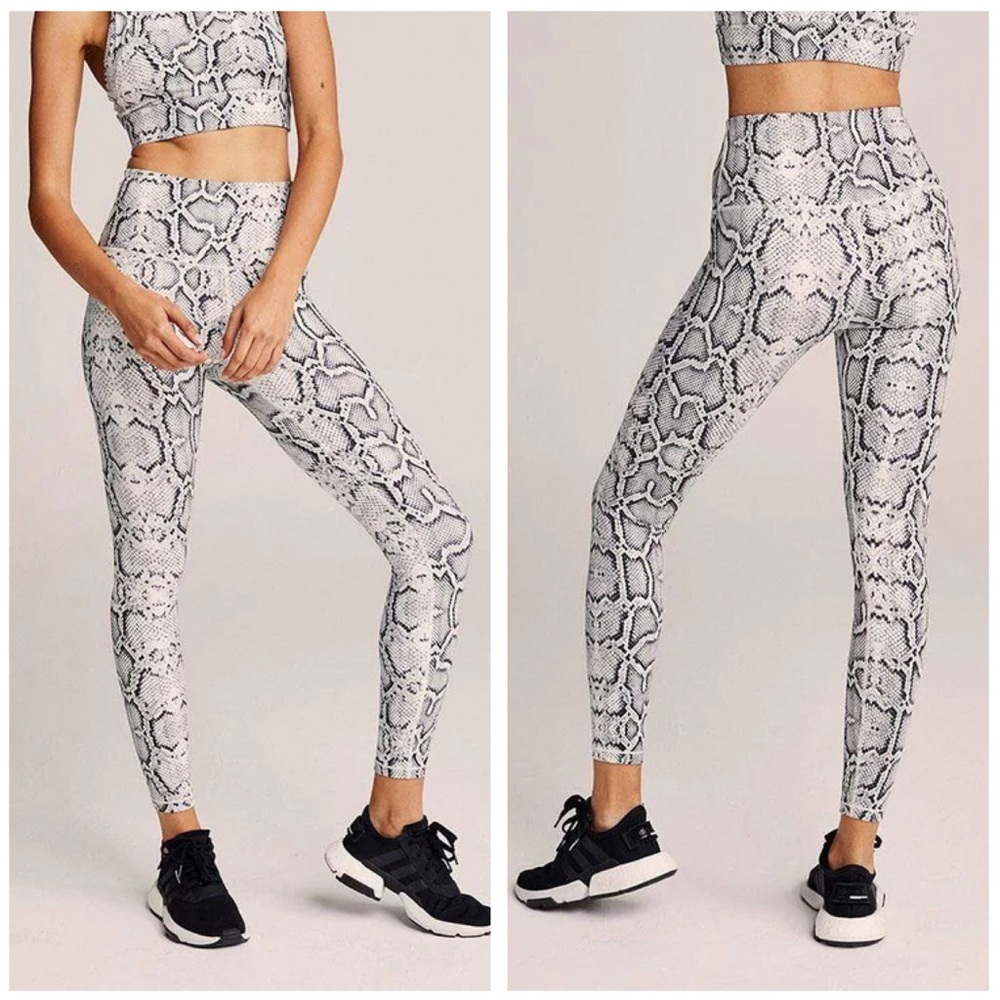 VARLEY Century Leggings Ivory Cobra Print
